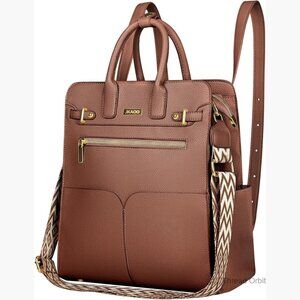 Convertible PU Leather Backpack Purse 4-in-1 Design with Removable Straps